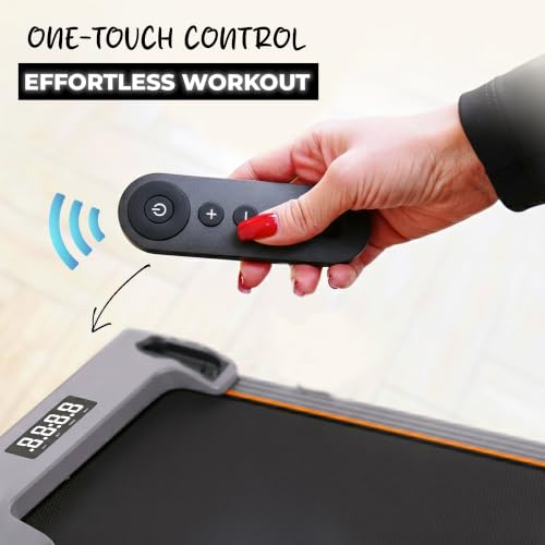 Image of Compact Lite 3HP Peak BLDC Motor Walkpad Treadmill with Remote Control | 120 kg User Capacity Walking Pad| 10km /h Max Speed | LED Display with Under-Desk Design | Home Use | Grey