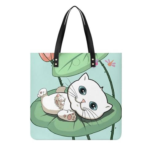 Sac à bandoulière Chat De L'amour polyvalent, le grand tote bag femme idéal pour le voyage