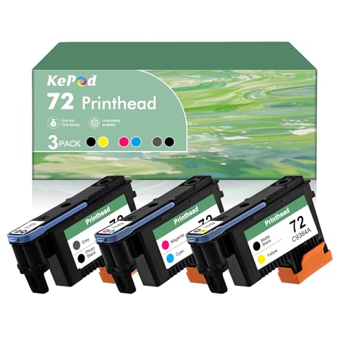 72 Printhead with New Updated Chips for HP 72 Printhead C9380A C9383A C9384A for HP Designjet T610 T620 T790 T770 T2300 T1120 T1300 T1100 T1200 T600 (PBK/GY, MBK/Y, M/C)