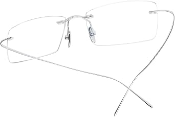 FONEX Sterling Silver S800 Glasses Frame Men 2022 New Rimless Eyeglasses Optical Eyewear FS001