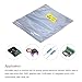 Antistatic Bags, 100pcs Resealable ESD Bags 3.2x4.7inches with Labels for GPU Hard Drive SSD HDD and Electronic Device (Ziplock-3.2X4.7-100pc)