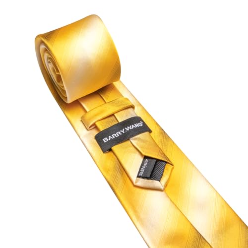 Image of Barry.Wang Plaid Ties Checkered Mens Silk Necktie Handkerchief Cufflinks
