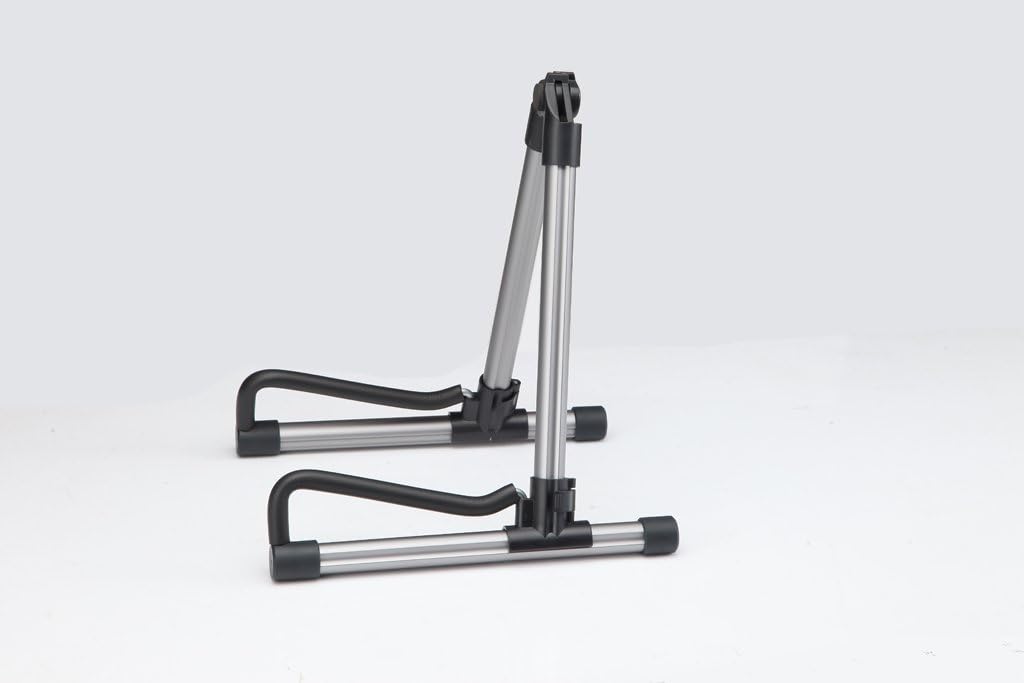 Rocsai A-frame Universal Folding Guitar Stand for Acoustic electric classical Guitar Bass Violin Ukulele Banjo - Folding, Portable and Lightweight, Single Stand (Gold)