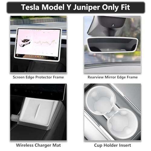 Cargador inalámbrico para consola central Tesla Model Y Juniper 2025 miniatura 2