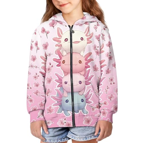 Image of Zipper Hoodie for Kids Full Zip Up Sweatshirt Active Coat Hooded Pullover with Pockets Size 6-16 Boys Girls
