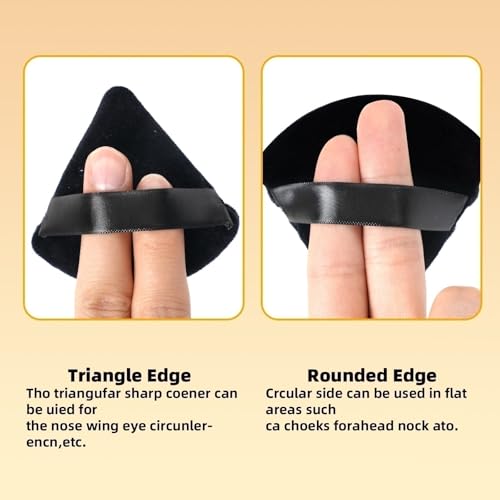 ZHIYE 4pcs Triangle Powder Puf...