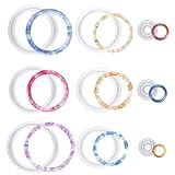 9 Pcs Resin Bracelet Molds and Ring Jewelry Resin Casting Mold Silicone Bangle Mold Resin-Ring Molds Silicone for Jewelry DIY Crafts Making Supplies