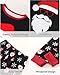 Mikrdoo Boys Pajamas Set Soft Winter Cuffed Long Sleeve & Elastic Waist 2 Piece Fashion Christmas Pjs Black Santa Sleepwear Size 8 Years
