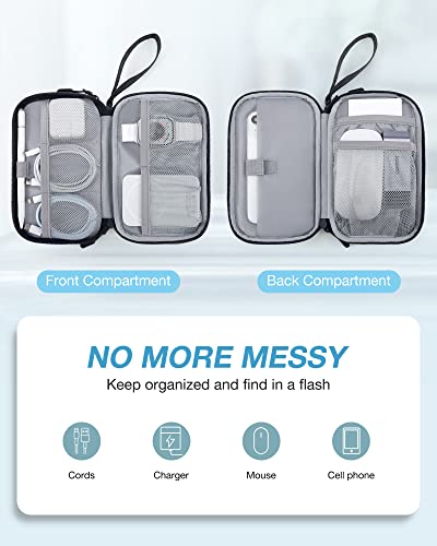 Image of BAGSMART Electronics Travel Organizer for Cords Chargers Phones, Black