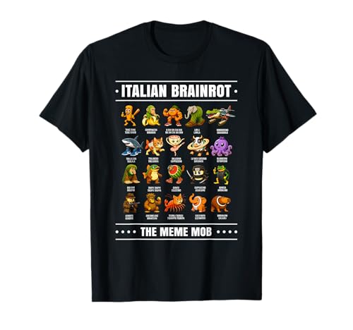 Funny Italian Brainrot Shirt Italian Brainrot Kids Brainrot T-Shirt