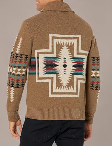 Pendleton Men's Harding Zip Lambswool Cardigan3