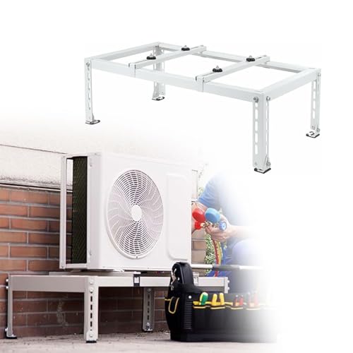 Robuster Bodenständer für Mini- Split- Systeme- stoßdämpfende Basis und Nivellierunterstützung für Klimaanlagen und Wärmepumpen