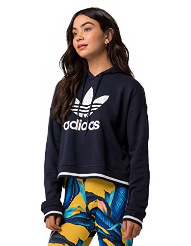 Image of adidas Originals Women's Active Icons Cropped Hoodie - - Large