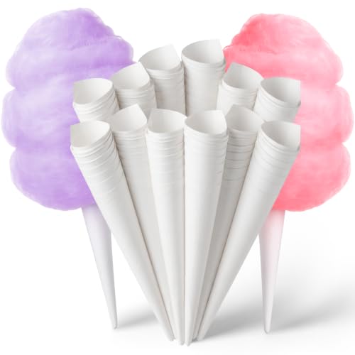 Image of Taboom Cotton Candy Paper Cones, Disposable, 110 Pack