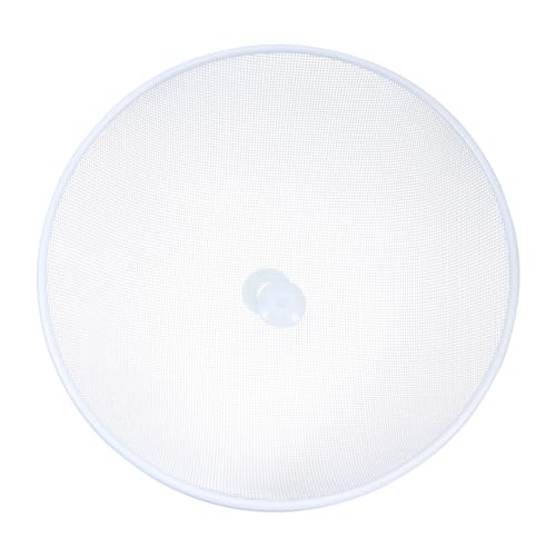 PEPLAYTAL 1 Pieza Cubierta De Mesa De Hierro Forjado Protector De Salpicaduras De Microondas Alimento Comida De Malla Plegable Blanca con Tapas De Comida Mantener - Cubrir