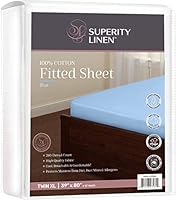 Algopix Similar Product 2 - Superity Linen Twin Fitted Sheet Made