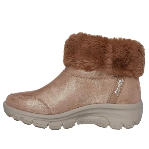 Skechers Women's EASY GOING - COMFY COOL Martha Stewart - Hands Free Slip-Ins cozy sparkle bootie, Mocha, 5 M by Skechers - Image 4