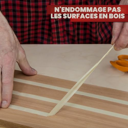 XFasten Ruban double face pour le travail du bois avec support jaune 2,5 pouces x 30 mètres – vue 6