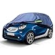 Svnqney Autoabdeckplane 10 Schichten Vollgarage Autoabdeckung Vollgarage Staubdicht Wasserdicht Autohülle Autoplane Car Cover für smart fortwo 2006-2022
