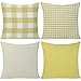 FYJS Un pacchetto di 4 fodere per cuscini quadrati Buffalo federe per la casa adatte per il balcone della camera da letto del divano 45x45cm,Verde