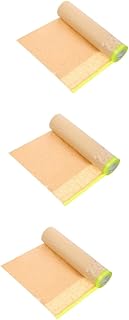 OSALADI 3 Rolos De Papel De Mascaramento Pintura Automática Fita Adesiva Marrom Fita Adesiva Para Carro Pintores De Plástico Mascaramento Pintura Mestre Móveis Papel Protetor Papel De