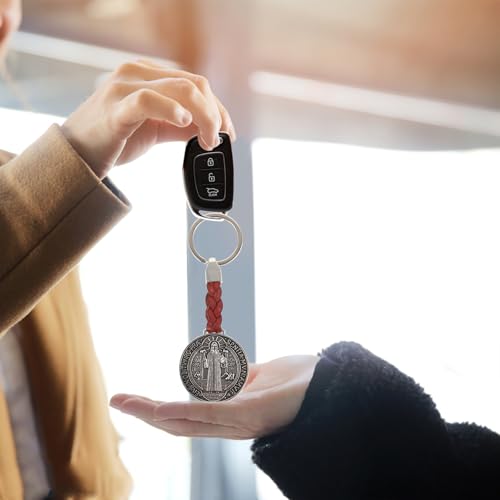 Llavero Crucifijo y Medalla de San Benito 2 Uds