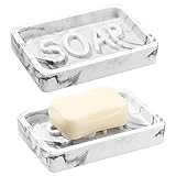 Diseño de Patrón en Relieve - Con un diseño de "SOAP" grabado en la parte inferior de la caja de jabón, lo que ayuda a promover la circulación del aire, reduce el área de contacto con el jabón, hace que el jabón se seque rápidamente y puede prolongar el tiempo de servicio del jabón.