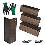 CAVLBOSCH Raised Garden Bed Brackets - Set of 4 - Powder-Coated Steel for 10