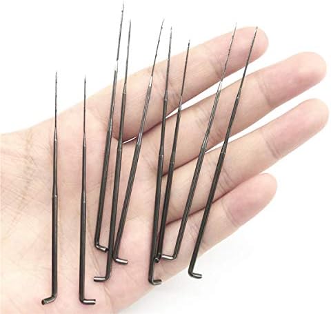 Natuce 30PCS Felting Needles of 3 Sizes + 1 pc Handle Wood Felt Tool, Felt Needle Tool, Felting Starter Kit, Needle Felting Stitch Punch Tool, Wool Felt Needle for DIY Toys Craft Make Felt Animals