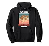 Retro Eat, Sleep Matsutake Repeat, seta matsutake vintage Sudadera con Capucha