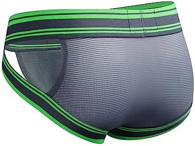 JOCKMAIL Mesh Athletic Supporters Mens Briefs Underwear Comfort Male Underwear for Gym Sport