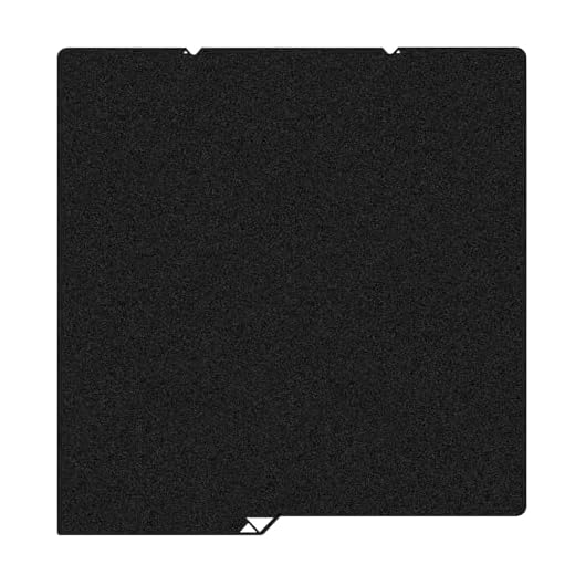 Kobra S1 Build Plate for Anycubic Kobra X/Kobra 4 Anti-Warping PEI Sheet | Double Sided Textured Plate Board, Easy Release Heated Bed, Removable Spring Steel Flexible Platform for 3D Printer (Black)