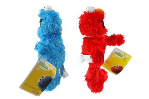 Sesame Street Elmo & Cookie Monster 8" 21Cm Super Soft Plush Set Of 2 #TOP2
