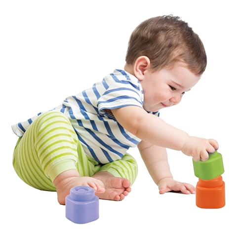 Clementoni 17835 Soft Clemmy Baby Hero & Princess Set Ensemble de Construction de Petite enfance Briques Douces Clemmy Blocs Enfants sensoriel Lavable fabriqué en Italie - vue 6