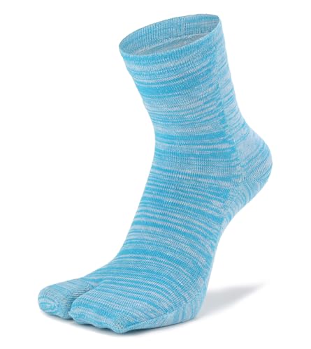 Image of Women's Solid 2 Toe Flip Flop Tabi Socks Geta Ankle Cotton 5 /6 Pairs