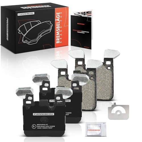 Frankberg Brake Pad Set incl. 4x Pads Rear Compatible with 1 Series F20 3 Series Touring F31 2 Cabriolet F23 3 Series F30 F80 Replace# 34216855474,34216876422