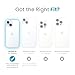 Speck Clear iPhone 15 Case - Slim, Built for MagSafe, Drop Protection - for iPhone 15, iPhone 14 & iPhone 13 - Scratch Resistant, Anti-Yellowing, 6.1 Inch Phone Case - GemShell Clear/Chrome