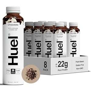 Huel Ready-to-drink Meal, Chocolate Protein Drink, 8 x 500ml Bottles, Protein Shakes, Pre-Portioned Meal, 20g of Protein per Bottle, Rich in Essential Vitamins, Minerals, Meal Replacement Shake