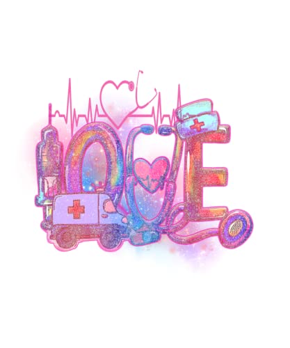 Love Nurse S10052 stickers muraux de 12,7 cm lot de 2 vinyles décoratifs