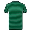 Celtic FC Official Football Gift Mens Striped Polo Shirt Green Marl XXL #3