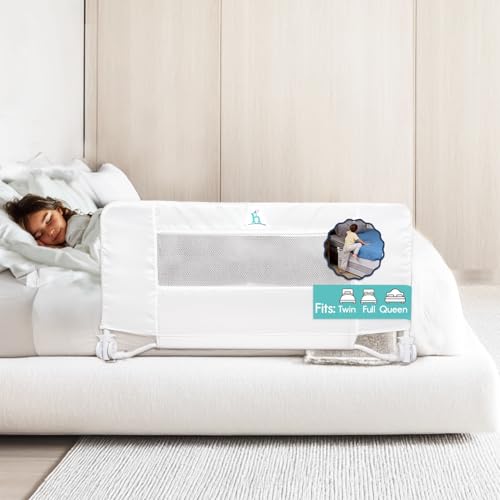 Hiccapop 44" x 19" Bed Rail for Toddlers, Heavy-Duty Safety