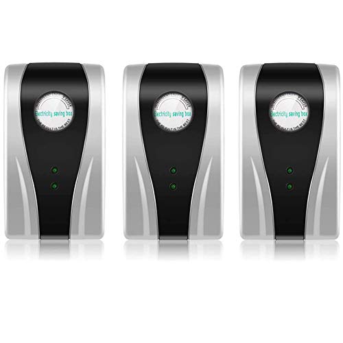 3 Pcs Power Save Energy Saver Electricity Saving Box, 90v-250v Power Saver Plug, Power Save Device for Household Office Market Factory (US Plug)