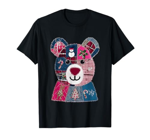 Ours en Patchwork de Noël T-Shirt