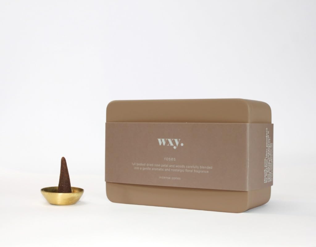 WXY. Incense Cones Cones & Holder - Roses