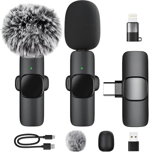 Funzionamento immediato Plug and Play: il microfono wireless non richiede app o accoppiamento Bluetooth, si collega a tutti gli smartphone e tablet più diffusi in meno di 1,5 secondi. Grazie al connettore USB-C/USB/adattatore Lightning in dotazione, è il microfono perfetto per iPhone e dispositivi Android, per iniziare subito e registrare facilmente.
