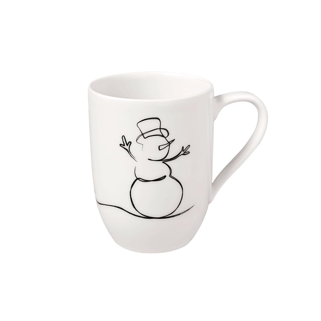 Villeroy & Boch - Statement Lines Mug Xmas, 280 ml, Premium Porcelain, White