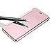 iMusi Cases for iPhone 7 Plus, Smart Clear View Window Plating PC Mirror Flip Phone Cover for iPhone 7 Plus - Rose Gold