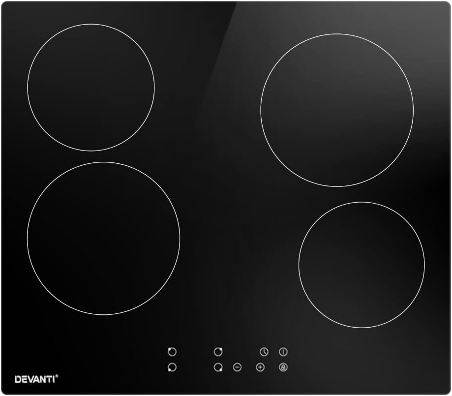 Ceramic Cooktop 60cm Electric Cooker 4 Burner Stove Hob Touch Control