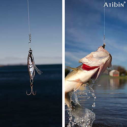 Atibin High Strength Fishing Swivel Freshwater Corrosion Resistance Fishing Snap Swivel Stainless Lock Snap Swivels Steel Ball Bearing Black Nickel 25Pcs 76Lbs #TOP6