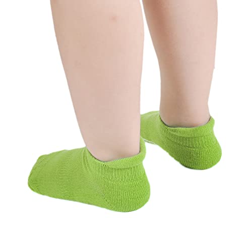 Epeius Baby Socks Toddler Non-Slip Socksthick Cotton Ankle Socks With Grips Kids Boys Girls Cozy Cushion Low Cut Socks 6 Pair Pack,Colorful,3-5 Years #TOP4